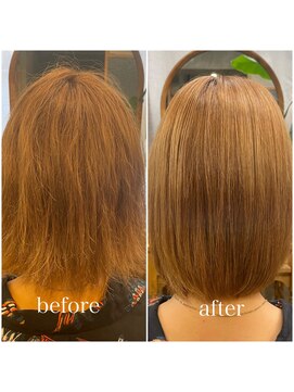 ブリーエ(brille) ブリーチ縮毛矯正　(白髪染め/髪質改善/縮毛矯正）