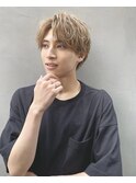 【aRietta】刈り上げないセンターパート×くすみカラー