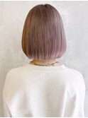 ラベンダーベージュ_チェリーブラウンフェミニンロング_ba377541