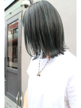 ジャコ ヘアー(jako HAIR) 【jako/自由が丘】ハイライト/白髪ぼかし/ディープグリーン