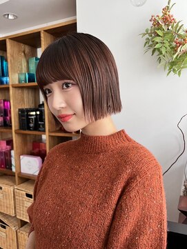 サンド 鹿児島中央(sand) 黒髪/グレーベージュ/レイヤーロング/前髪パーマ[鹿児島中央駅]