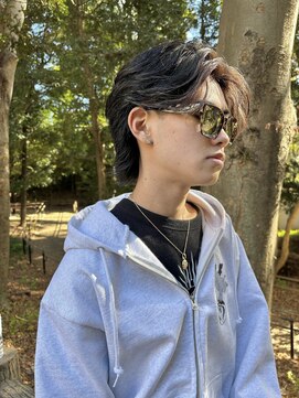 ゼスト 吉祥寺店(ZEST) 【鈴木楓竜】メンズウルフカルマパーマ毛流れ吉祥寺