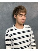 ショートマッシュ×ミルクティーベージュ