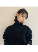 耳掛けボブ(福岡/天神)似合わせカット/イメチェン