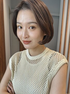 ビュートリアム 南青山(BEAUTRIUM) ワンカールボブ 大人ボブ 立ち上げパーマ 前髪パーマ 表参道30代