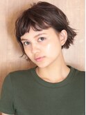 40代50代似合わせ小顔美髪シアーカラーカールショート