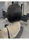 切りっぱなしボブ