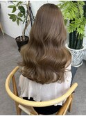ブリーチなしの明るめ透明感ベージュ