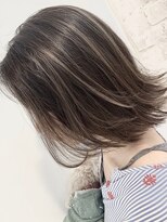 ☆grow 渋谷☆3Dハイライトの外ハネショートボブ
