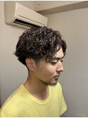 【メンズ】ハイライト×パーマ