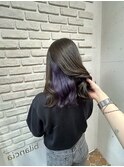 インナーカラー/インナーラベンダー/ラベンダーカラー