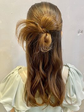 エフェ(effet) ハーフアップカチモリアレンジ