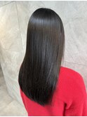 黒髪ストレート艶髪ダークアッシュ