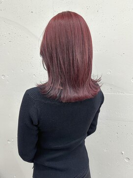 シーク 天神(SEEK) 松尾菫菜/ブリーチなしダブルカラー/ピンクラベンダー/韓国ヘア