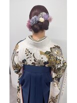 グランドライン(GRAND LINE)&nbsp;ヘアセット　リボン　パープルカラー