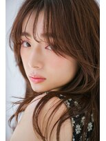 リトル 久留米(little)&nbsp;大人かわいい20代30代40代ミディアムレイヤー小顔魅せ前髪カット