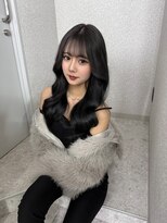 天神美容室 羽エクステ×ブラック