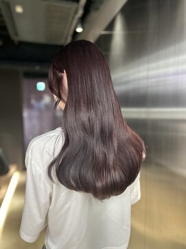 ペレ 栄店(PELE) ホワイトグレージュ/デジタルパーマ/チェリーブラウン/栄