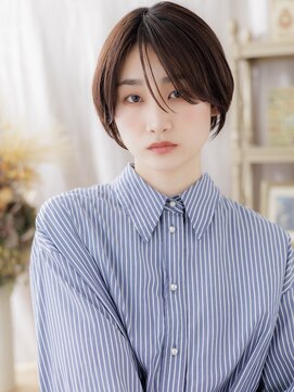カバーヘア ブリス 戸田公園西口店(COVER HAIR bliss) 小顔補正カットうざバング丸みショートc7戸田公園20代30代40代