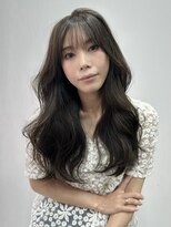 エトラ 渋谷店(etora)&nbsp;◎小顔ロングレイヤーオリーブグレージュカラー