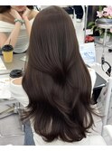 韓国ヘア　透明感カラー　オリーブベージュ