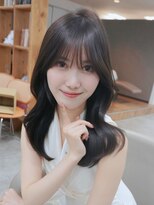 アミー 駒澤(Ammy komazawa)&nbsp;ダークグレージュレイヤーカット/レイヤー/顔周り/ミディアム