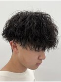 くるっとハネない縦落ちツイストスパイラルパーマ名古屋栄メンズ