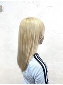 ホワイトブロンド×ロング