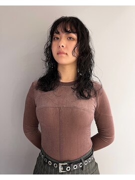 キャラハーフ 池袋東口店(KYARA HALF) セミロング似合わせレイヤーパーマ/バタフライカット