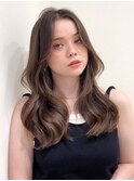 ハイライトバレイヤージュダブルカラーケアブリーチ20代30代