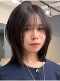 ミディアムレイヤーカットフェイスレイヤーレイヤーボブ/岸本