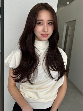 ソヨン 栄店(SOYON) 似合わせカット/ミディアムレイヤーカット/大人ガーリー/くせ毛