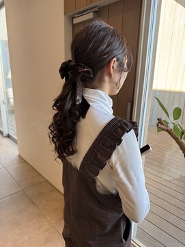 トップヘアーヒルズ 安城(TOP HAIR HILLS) 大人可愛いリボンアレンジ