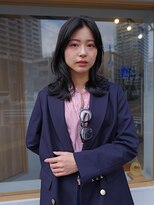 シアラ(ciala)&nbsp;清澄白河大人くびれミディアムレイヤー黒髪前髪なし