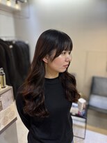 ジエクトクイン(The Ect Q'n) 顔まわりカット/コテ巻き風パーマ/韓国風パーマ