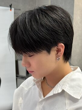 エルマーク 和歌山(L-MARK) マッシュヘア/黒髪/メンズカット/men's/フェザーパーマ