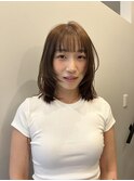 ベージュ×レイヤー