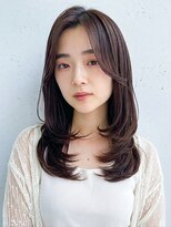 ハートクリップノーティス 天理店(HEART CLIP Notice)&nbsp;10代20代30代レイヤーロング前髪パーマアッシュブラック