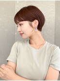 ハンサムショート/丸みショートボブ/20代30代40代50代/顔周り