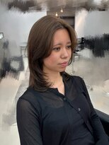 ヴェイン 渋谷(vain)&nbsp;結んでも可愛い！大人っぽミディレイヤーボブがかわいい！！