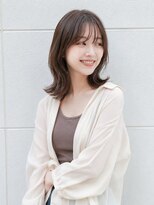 テーラヘアー 我孫子店(TELA HAIR)&nbsp;《韓国風》くびれミディアム×透け感ブラウン