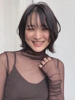 アミヘアーサプライ(AMI Hair Supply)&nbsp;大人かわいい前髪ウルフ/ココアブラウン/フリンジウェーブ