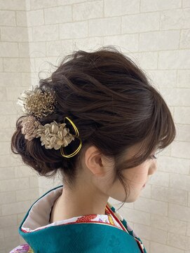 サロン Salon アイ アート 成人式 ルーズヘアセット