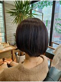 2月　大人っぽいグラデーションショートボブ