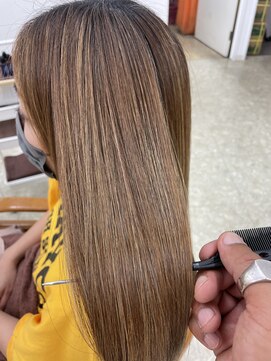 レオ 幸手(Leo) 髪質改善トリートメント★ハイライトグレージュ白髪染め