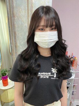 ガルボヘアー 名古屋栄店(garbo hair) #名古屋@栄#プルエクステ#ナチュラル#黒髪ロング#韓国#10代#20代