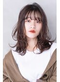 【ARTE表参道/青山】顔まわりレイヤーセミロング×透明感カラー