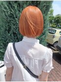 オレンジ×ボブ