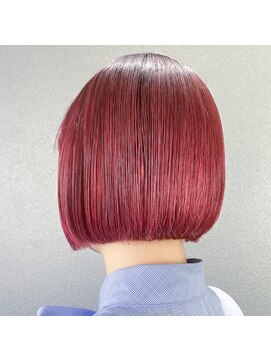 ミル 今治(1003 mille IMABALI) ルビーレッドの切りっぱなしボブ【1001mille】