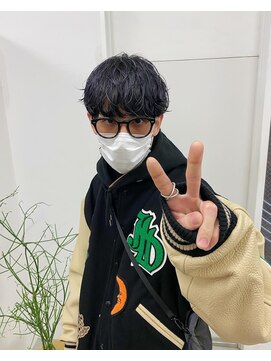 キー(kii) パープルネイビー メンズカット 福岡 天神 薬院 20代